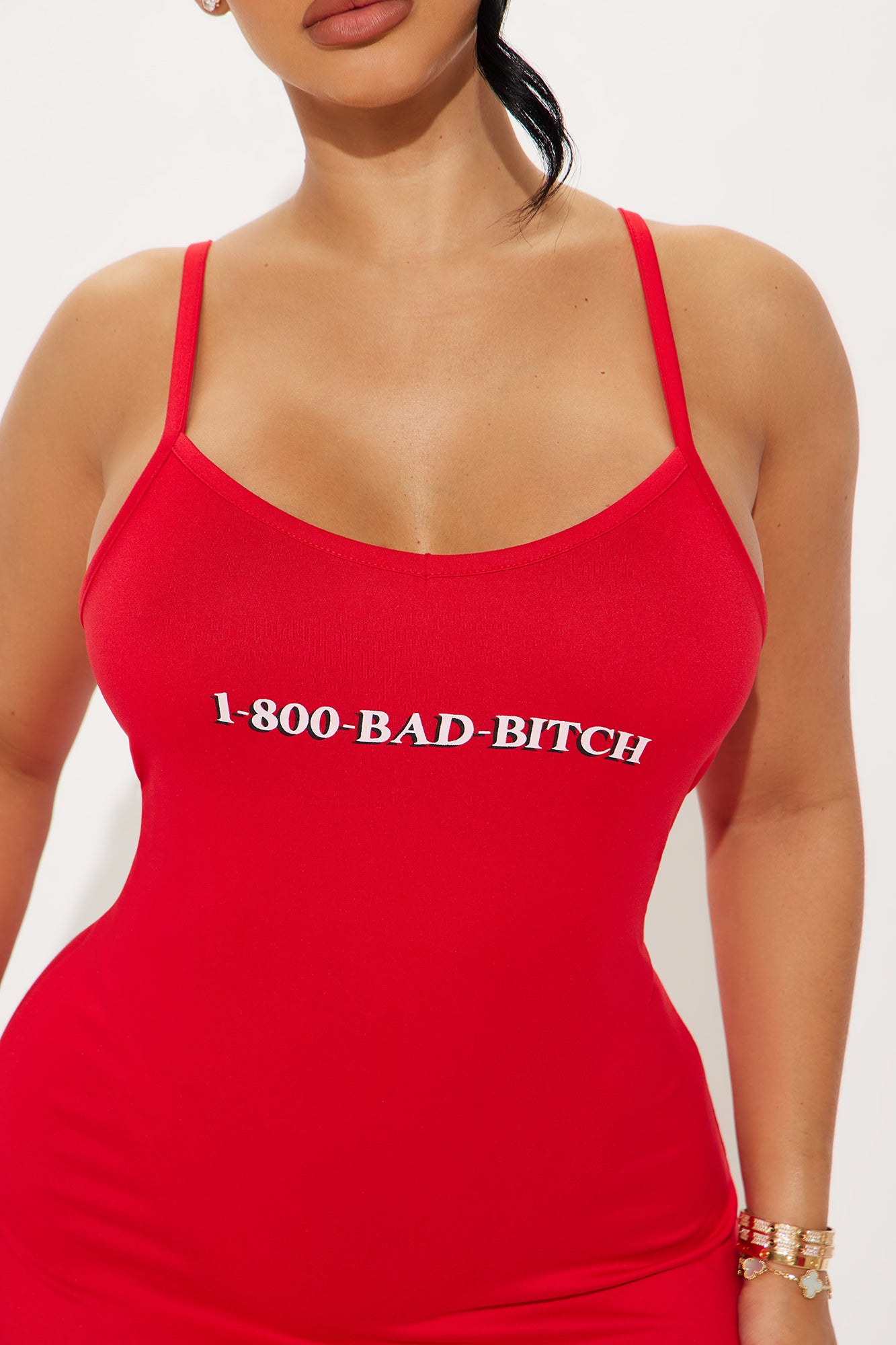 Bad Bitch PJ Robe Set - Red - Image 3