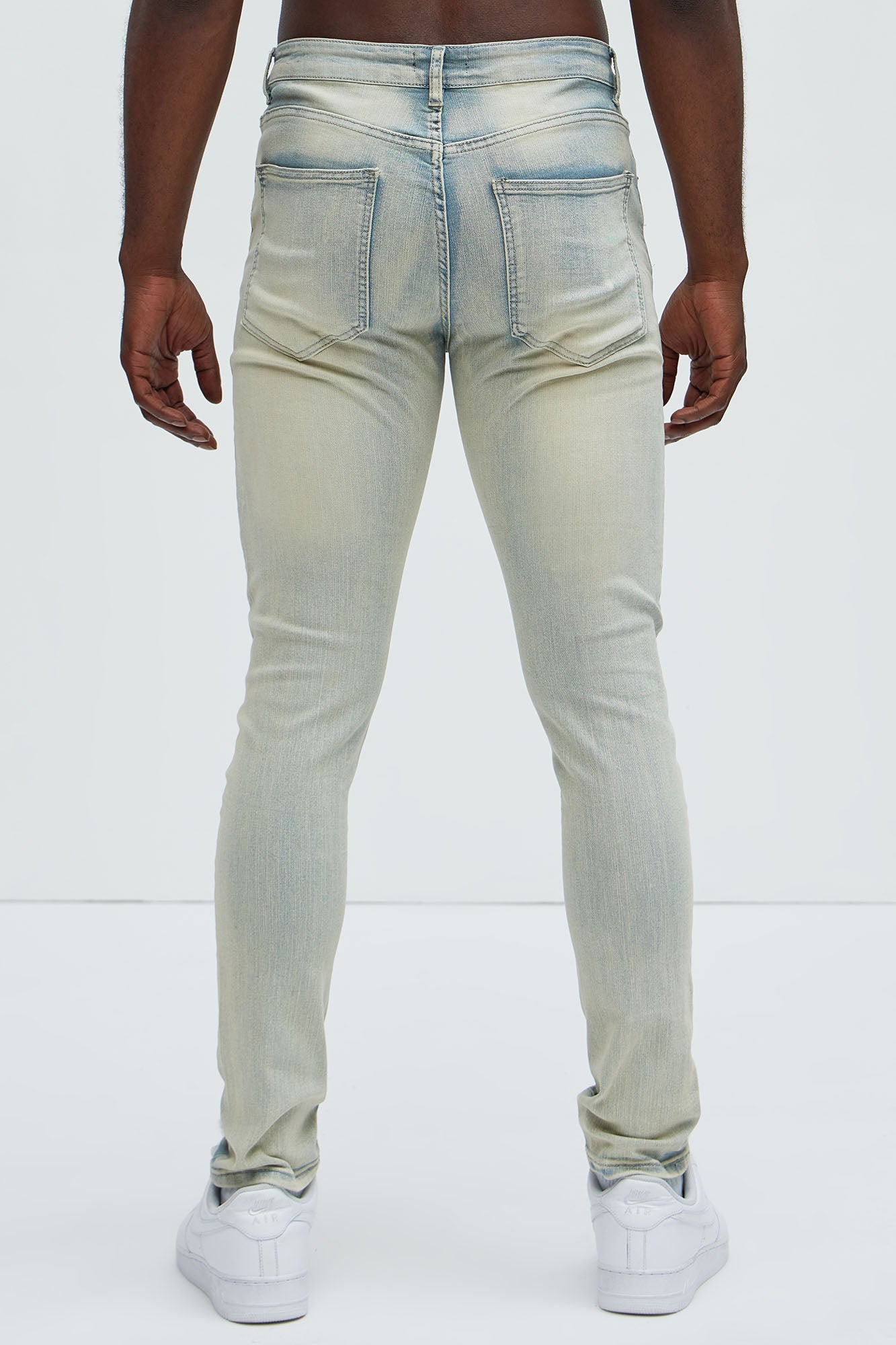 Above It All Ripped Stacked Skinny Jeans - Light Wash - Image 4