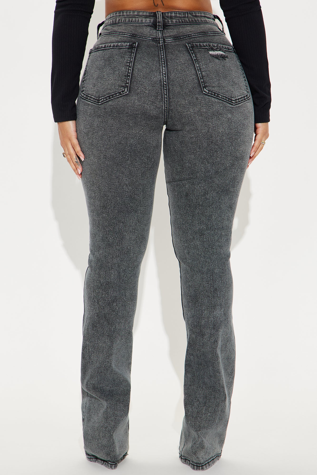 Babetown Bootcut Jeans - Grey - Image 3