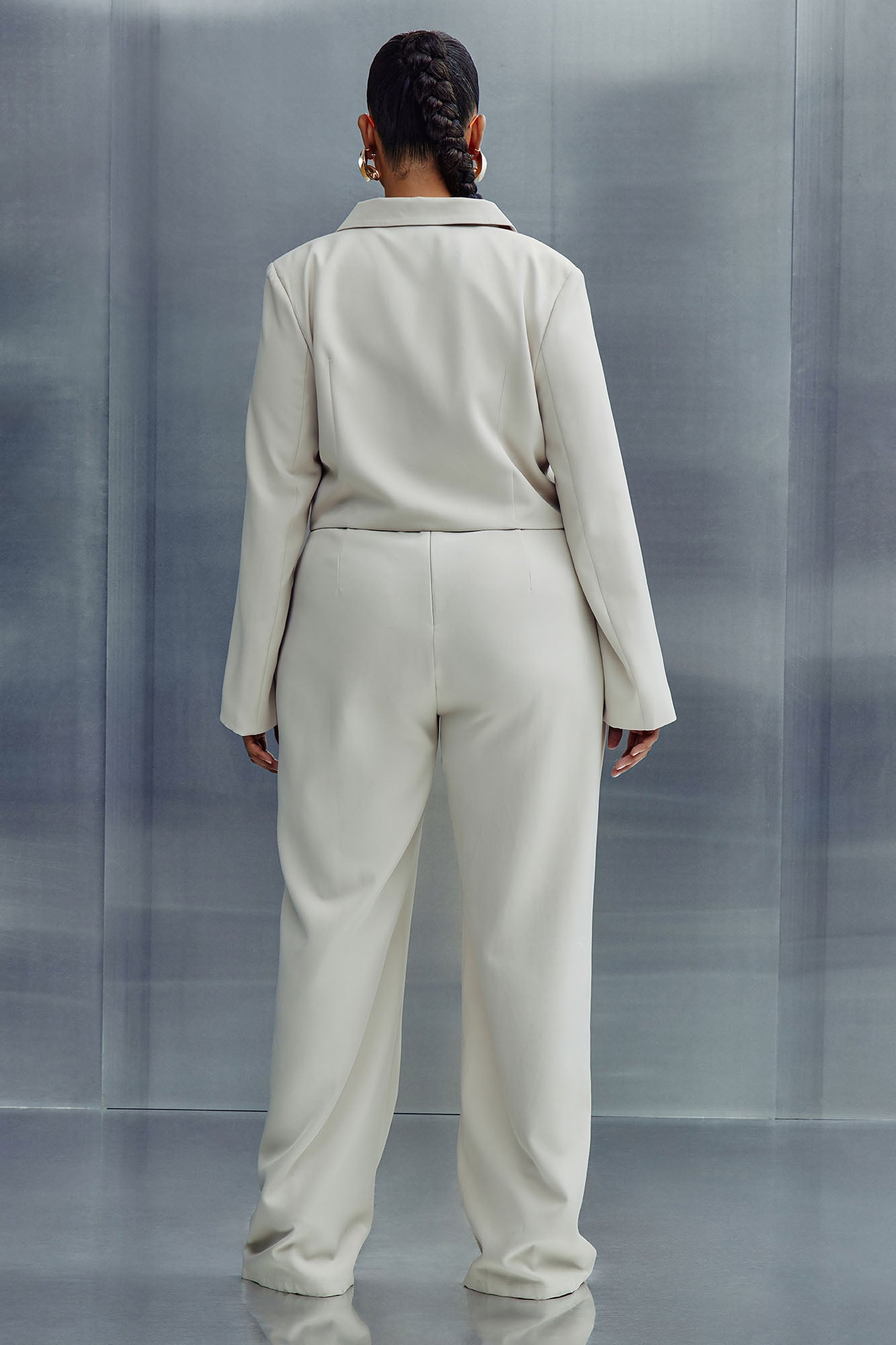 Quick Break 2 Piece Jumpsuit Set - Beige - Image 8