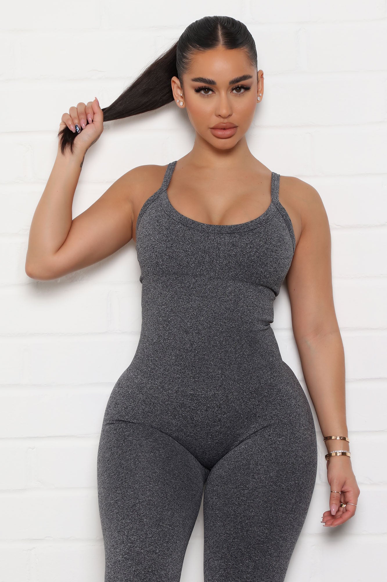 Vital Goddess Active Jumpsuit In Infinity Seamless - Black - Image 4