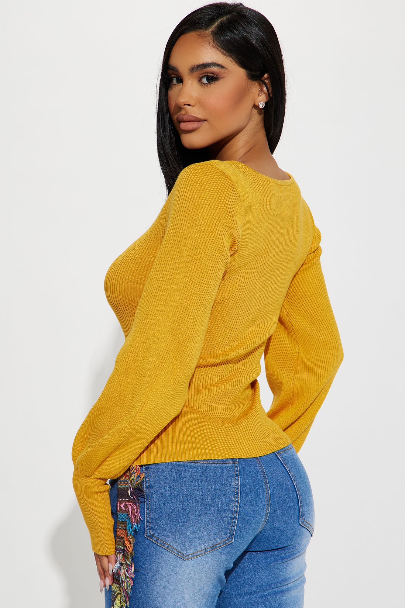 Higher Love Sweater - Mustard - Image 4
