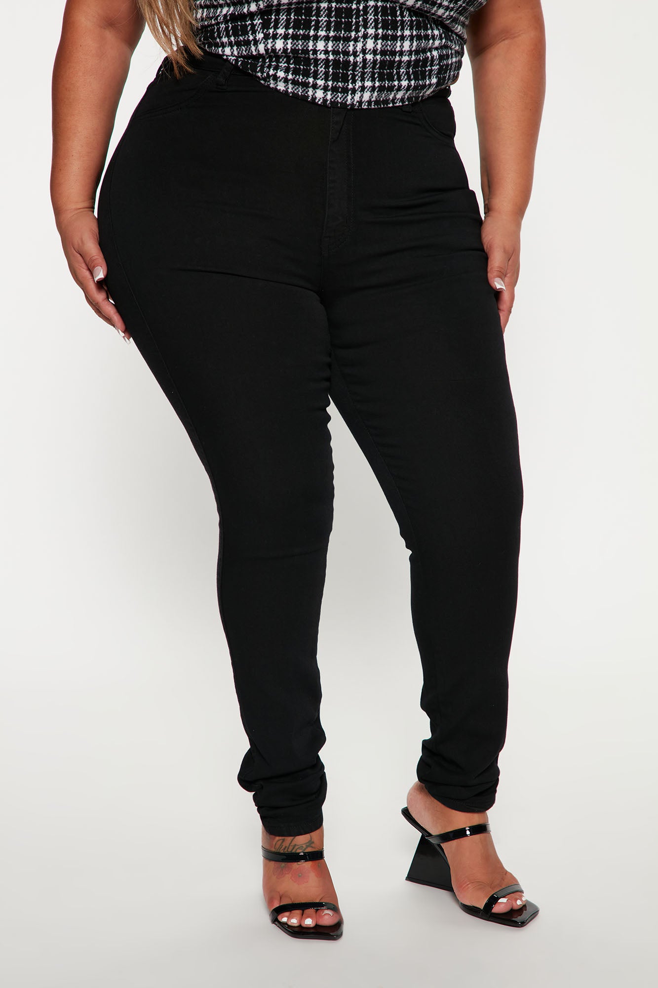 Tall Classic High Waist Skinny Jeans - Black - Image 5