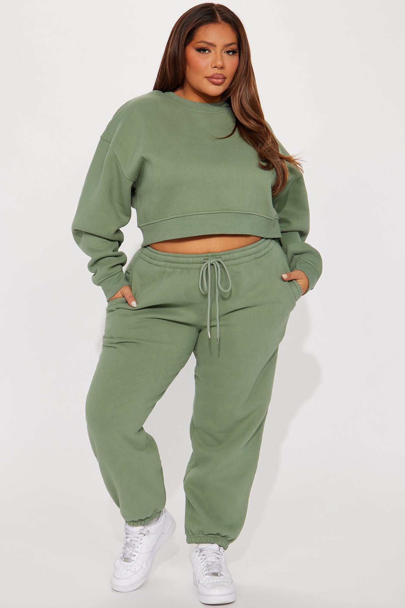 Make It Last Jogger Set - Sage - Image 4