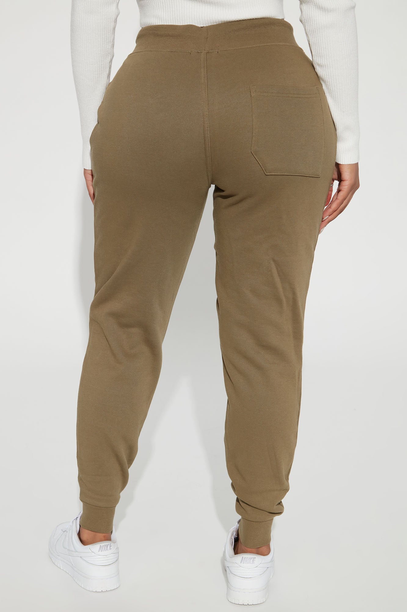 Stole Your Boyfriend's Oversized Jogger - Olive - Image 4