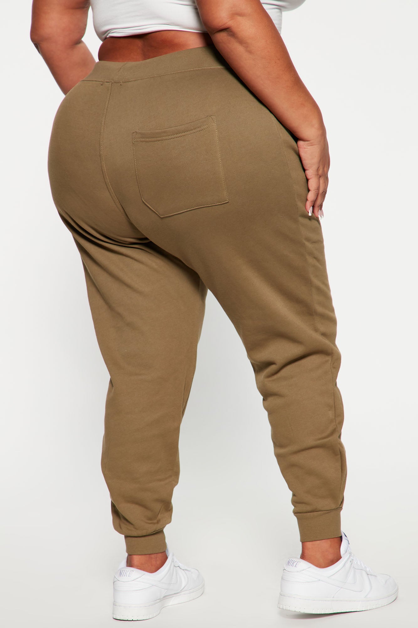 Stole Your Boyfriend's Oversized Jogger - Olive - Image 7