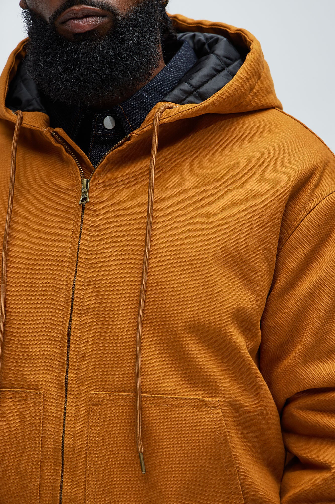 Alexander Utility Canvas Hooded Jacket - Tan - Image 6