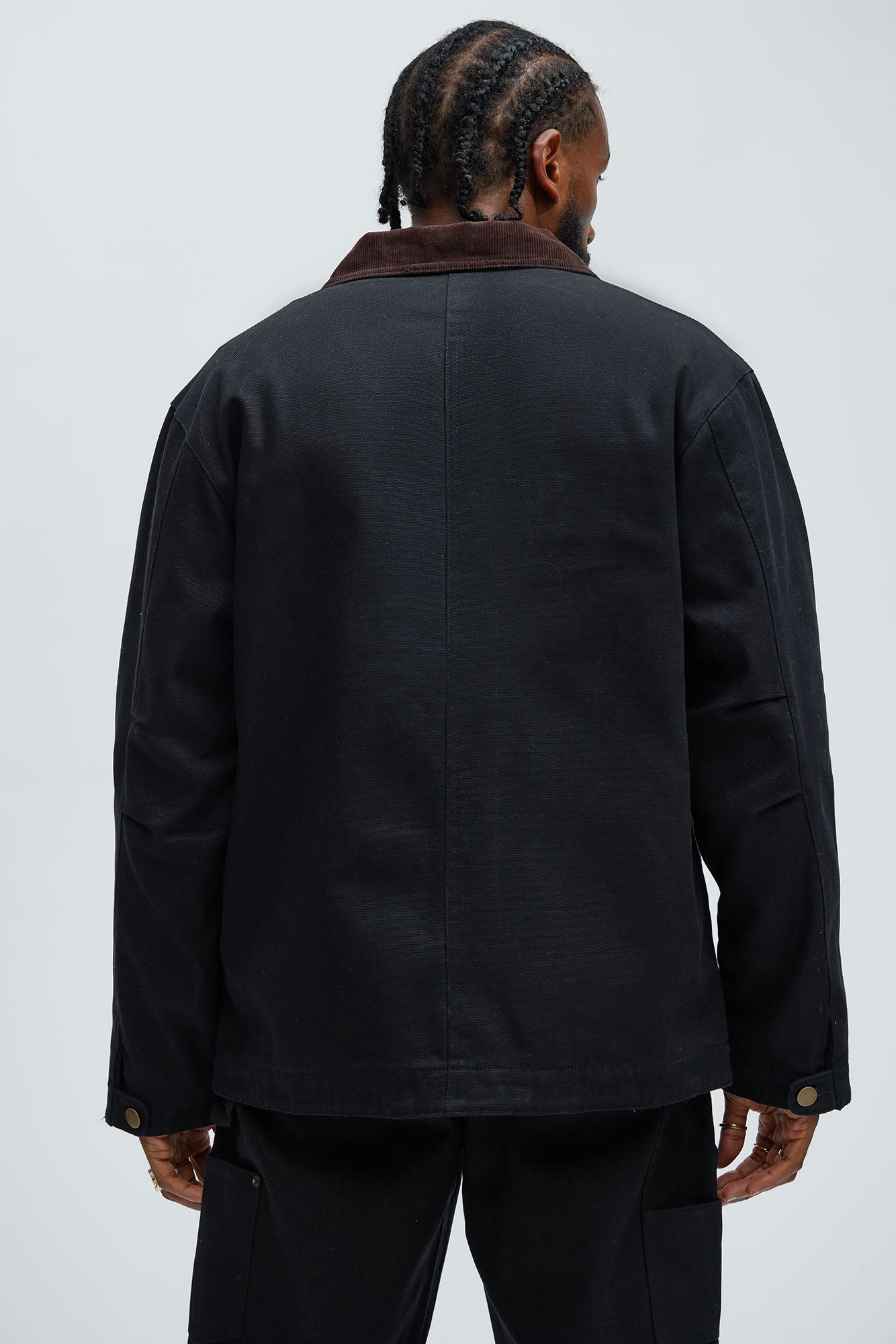 Alexander Utility Canvas Chore Jacket - Black - Image 9