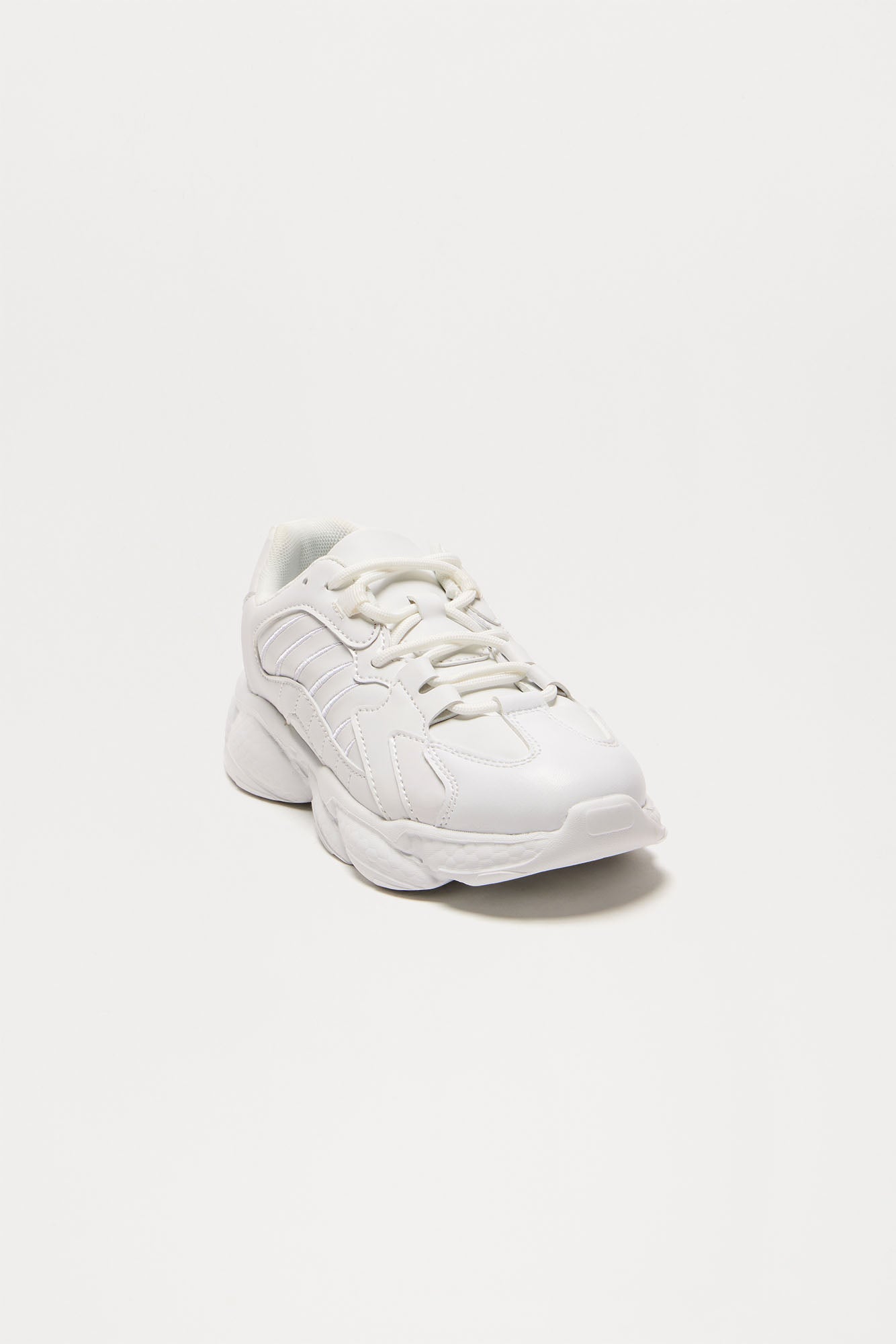 Mini Leave You Guessing Sneakers - White - Image 3