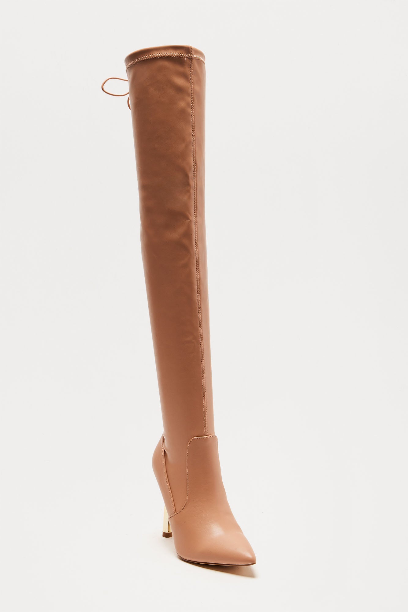 Chance Thigh High Boots - Nude - Image 3