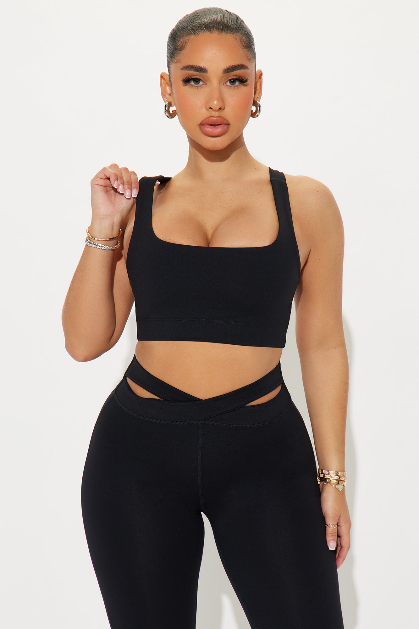 Fire Flow Super Soft Sports Bra - Black - Image 3