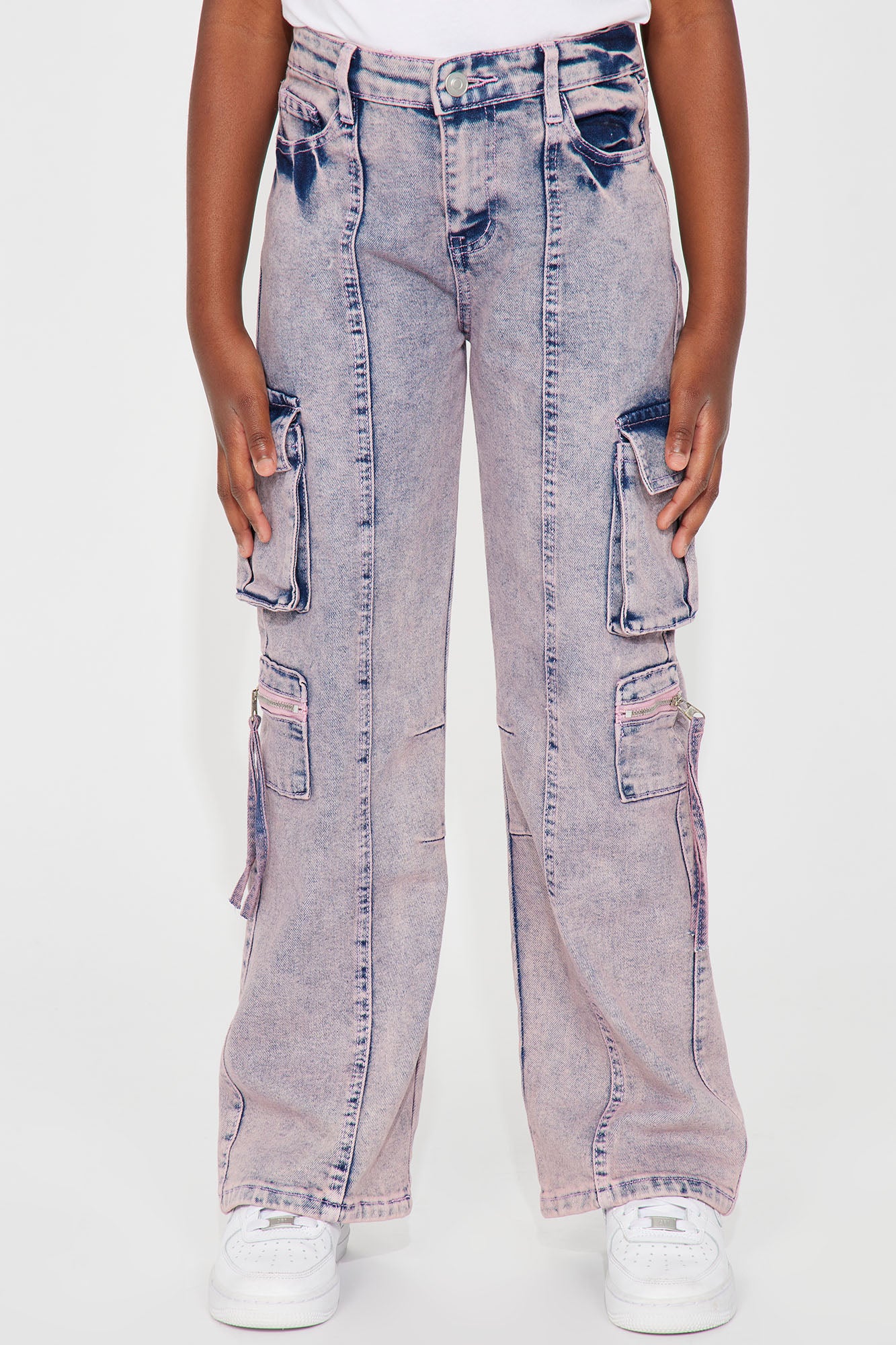 Mini So Different Cargo Jean - Pink - Image 4