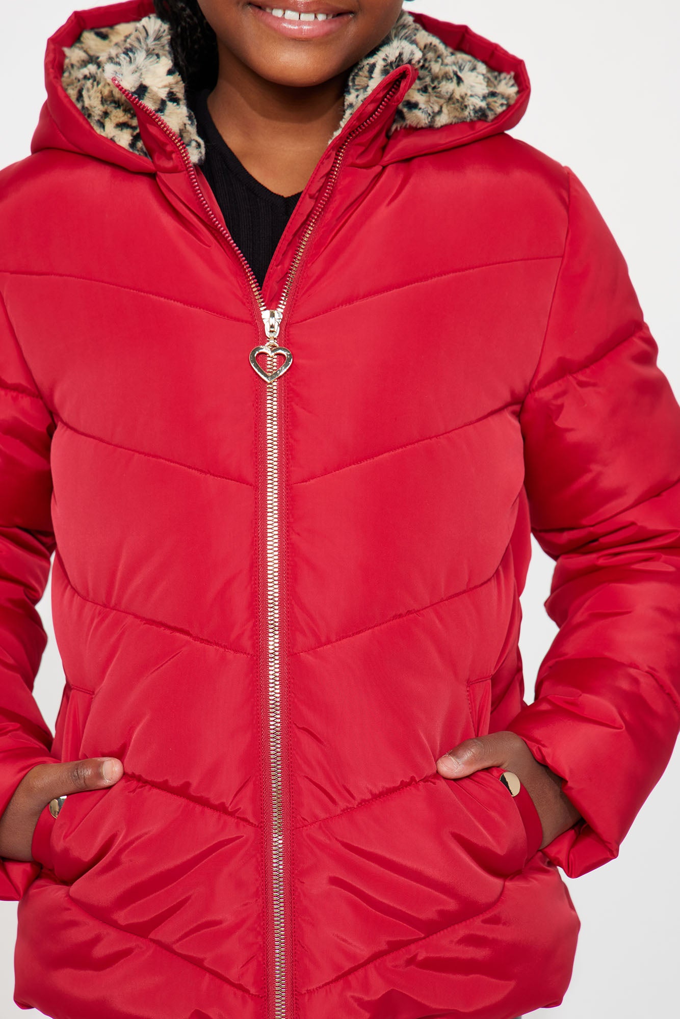 Mini Always Warm Quilted Puffer Jacket - Red - Image 4
