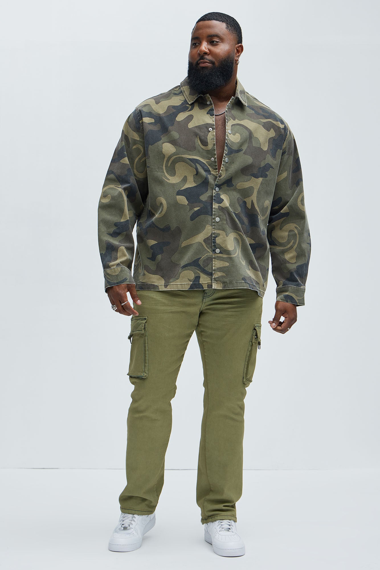 Won't Do Camo Long Sleeve Shirt - Camouflage - Image 6