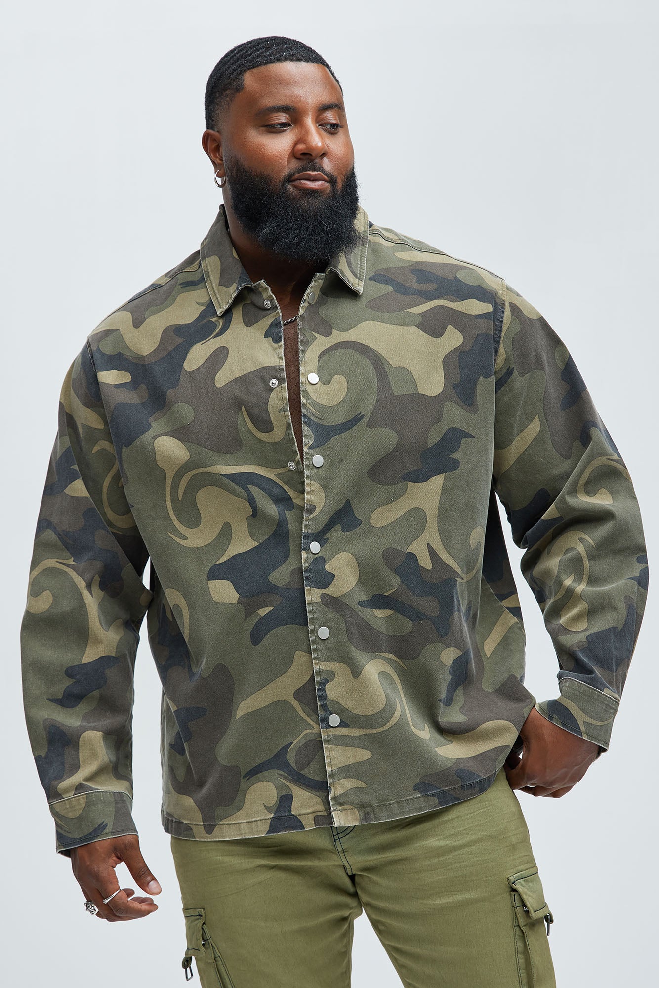 Won't Do Camo Long Sleeve Shirt - Camouflage - Image 5
