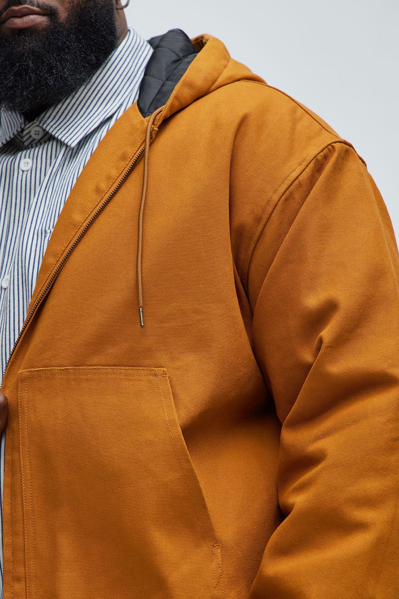 Alexander Utility Canvas Hooded Jacket - Tan - Image 10