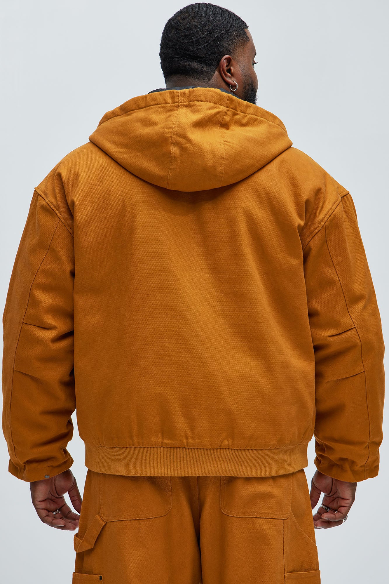 Alexander Utility Canvas Hooded Jacket - Tan - Image 11