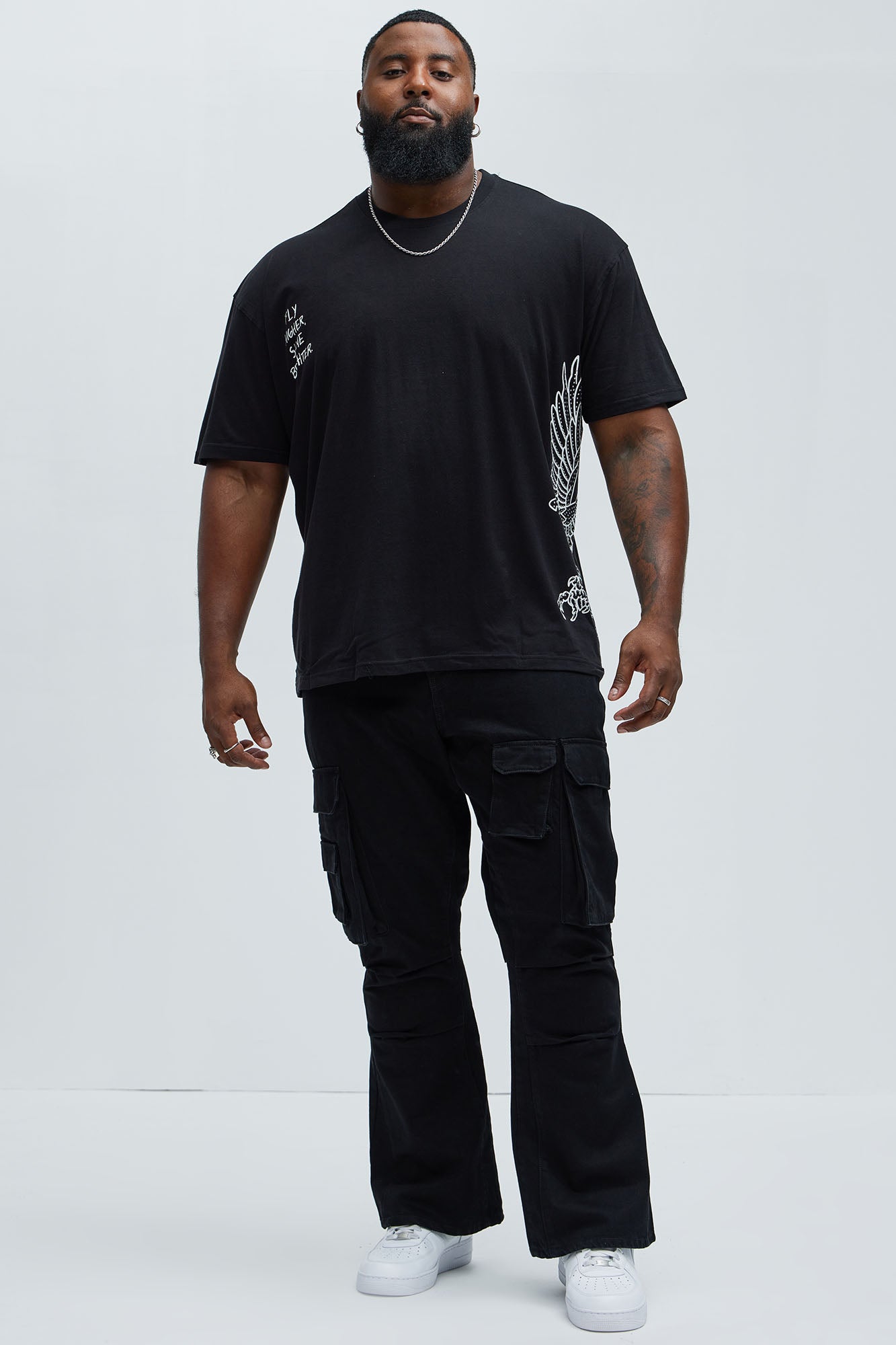 Fly Higher Shine Brighter Short Sleeve Tee - Black - Image 7