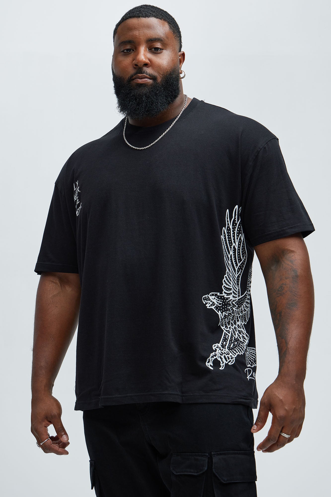 Fly Higher Shine Brighter Short Sleeve Tee - Black - Image 6