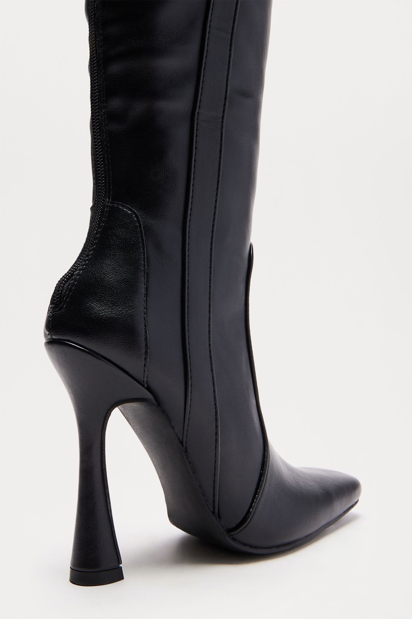 Anika Buckle Knee High Boots - Black - Image 5