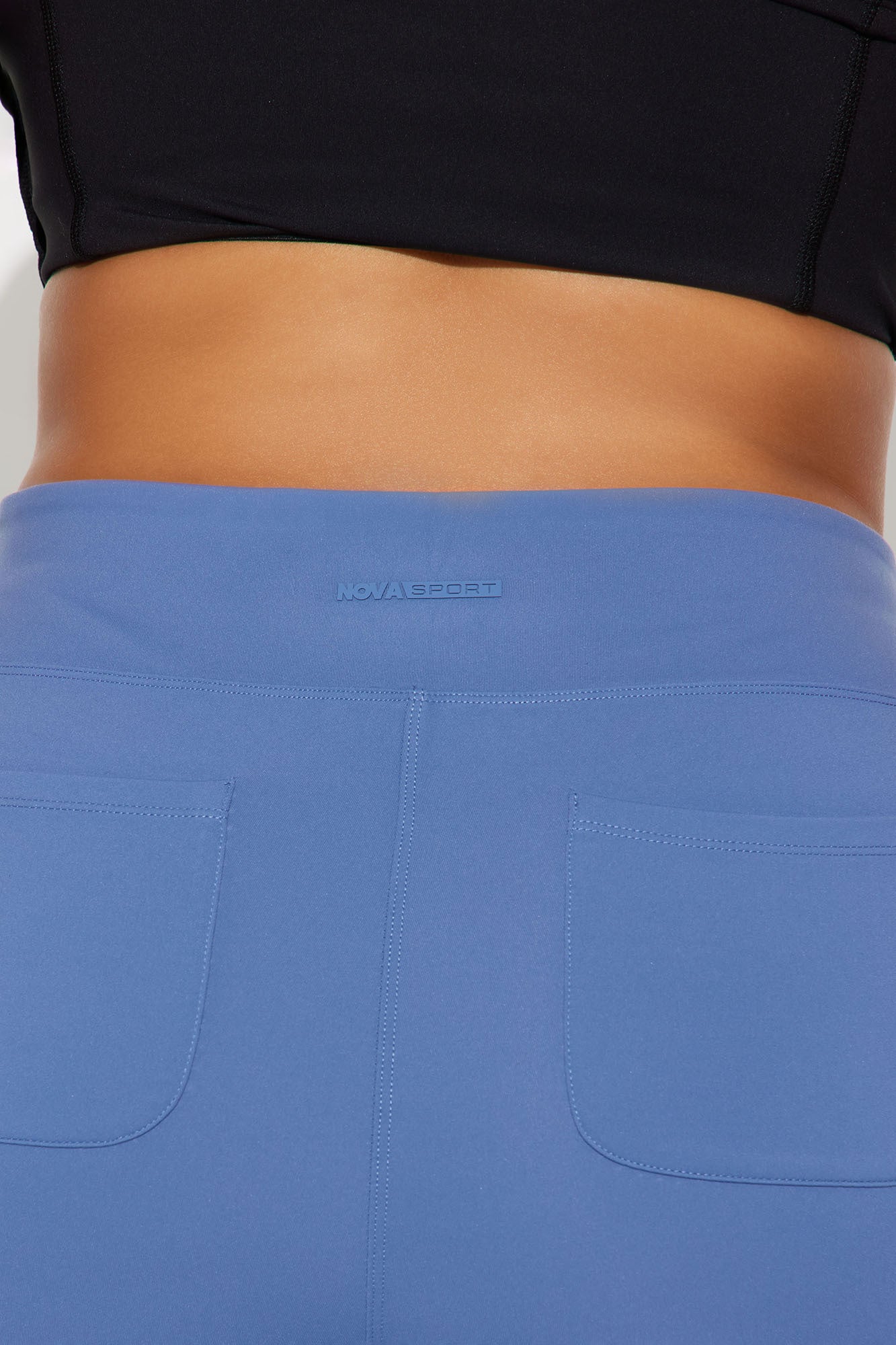 Body Burn Super Soft Active Yoga Pant - Slate Blue - Image 7