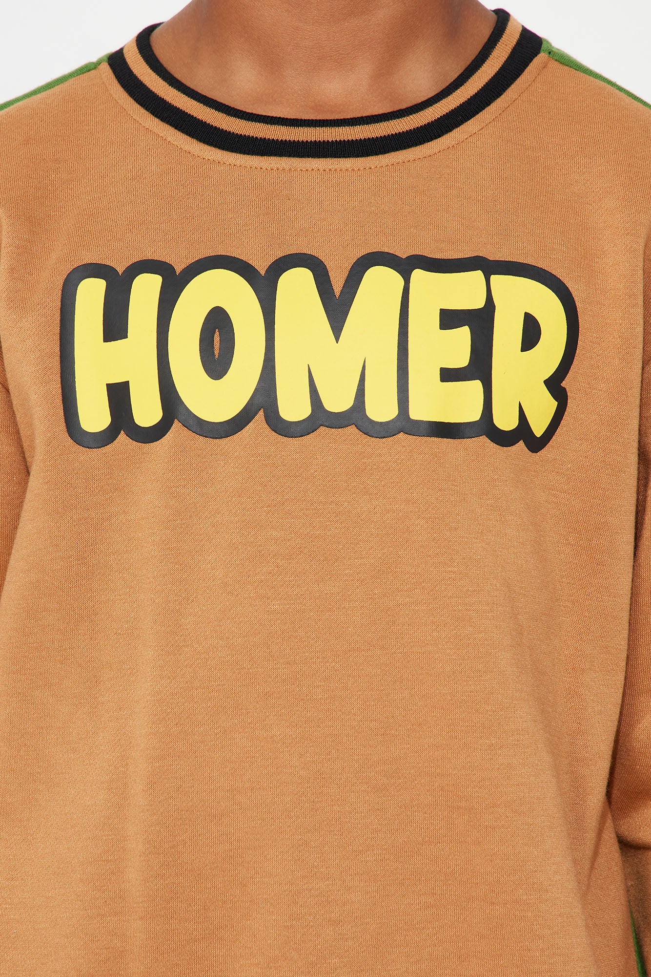 Mini Homer Crew Fleece Sweatshirt - Bronze - Image 3