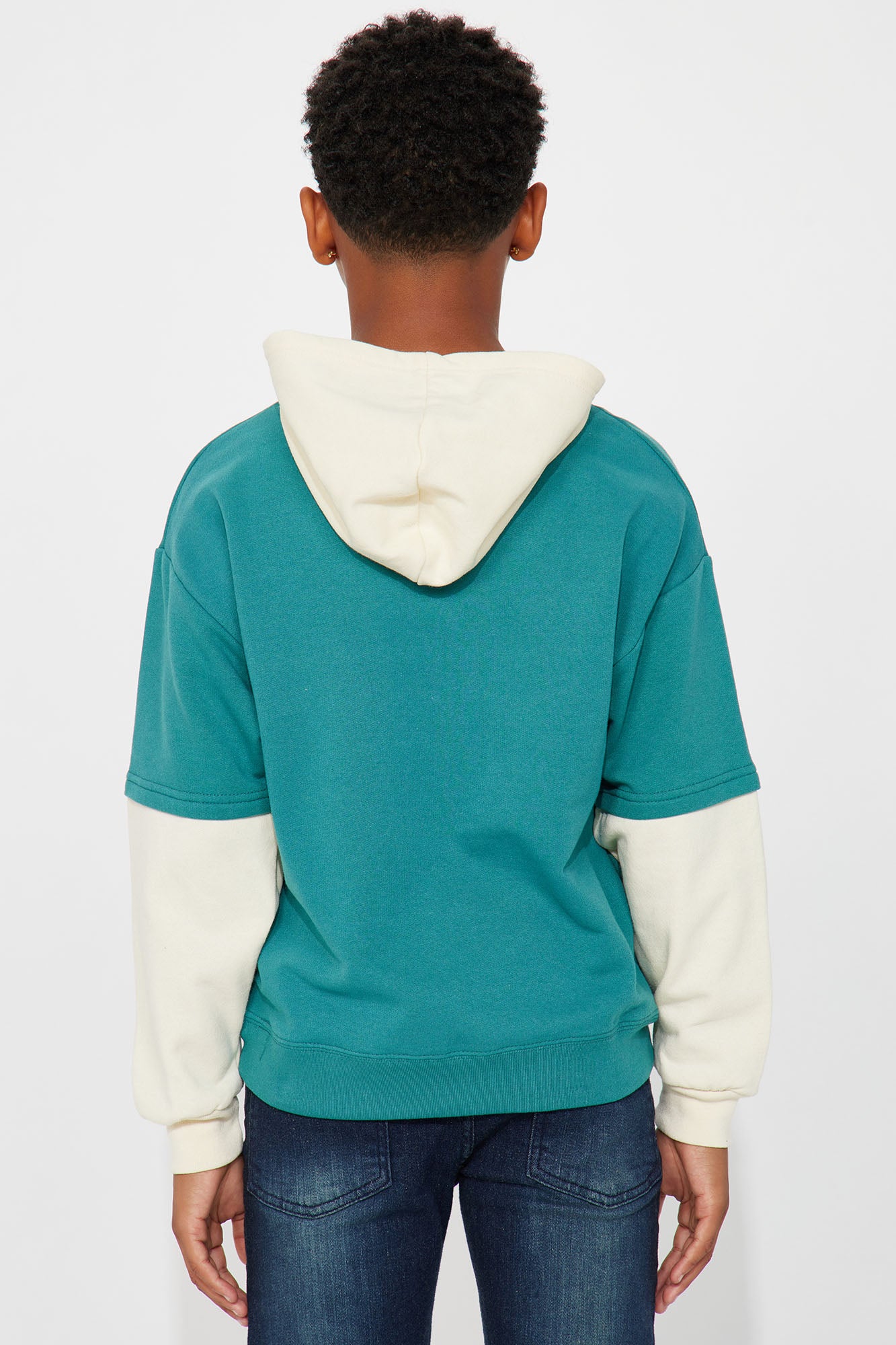 Mini TMNT Embroidered Fleece Hoodie - Sage - Image 4