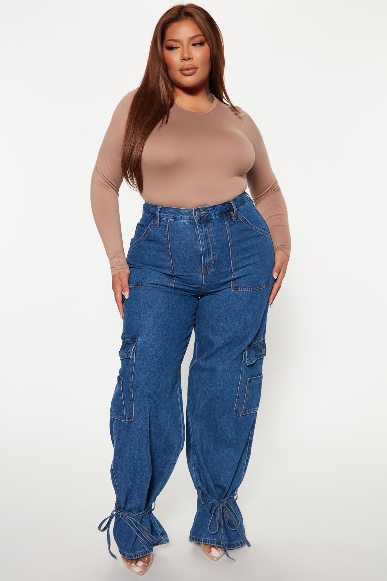 Don't Be Basic Bodysuit - Taupe - Image 6