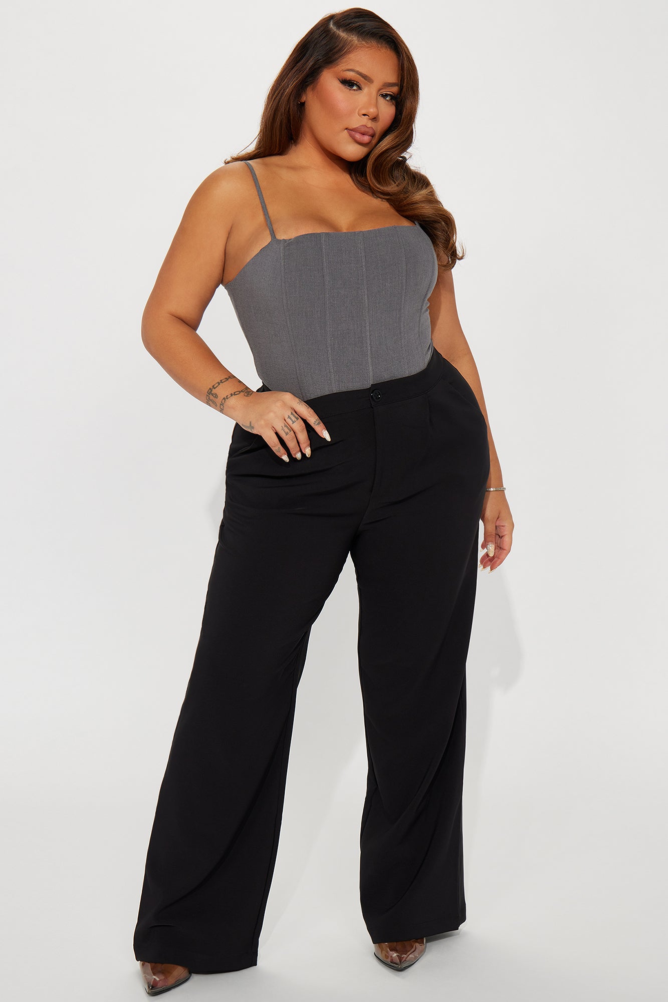 A Jackpot Corset Top - Grey - Image 6