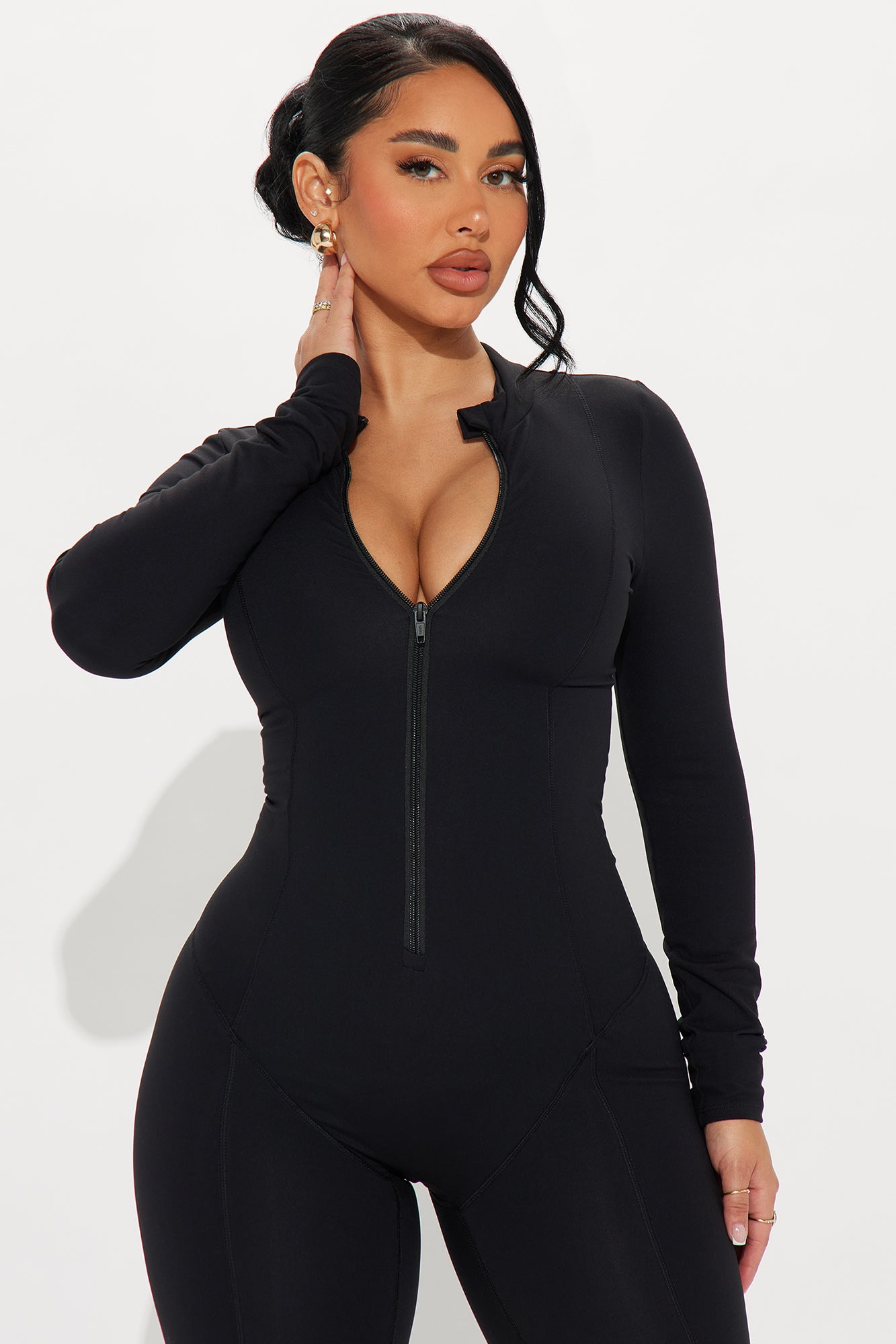 In Alignment Super Soft Active Jumpsuit - Black - Image 3