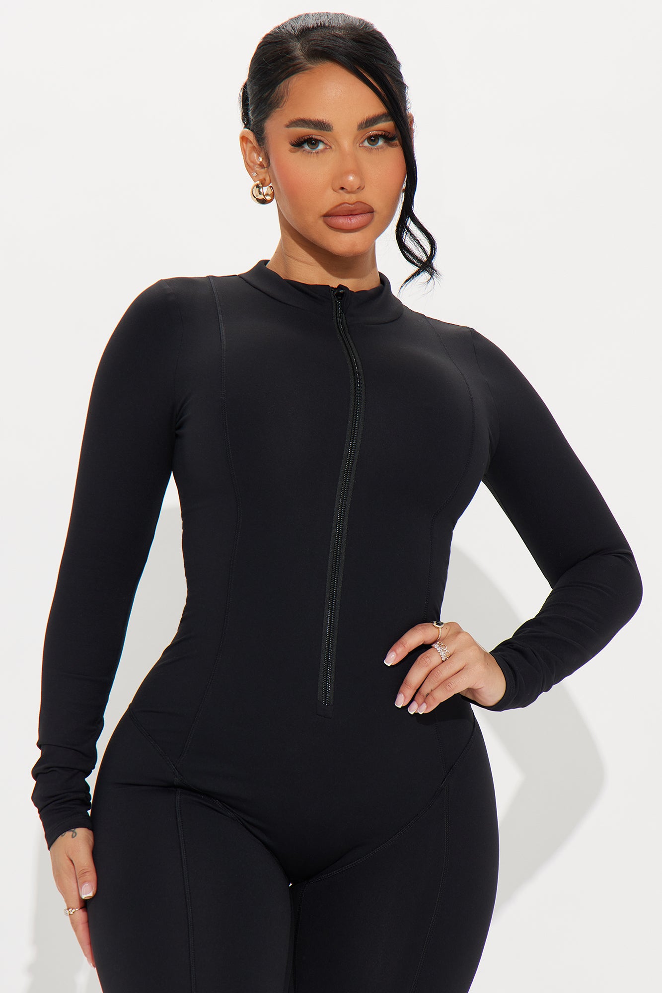 In Alignment Super Soft Active Jumpsuit - Black - Image 4