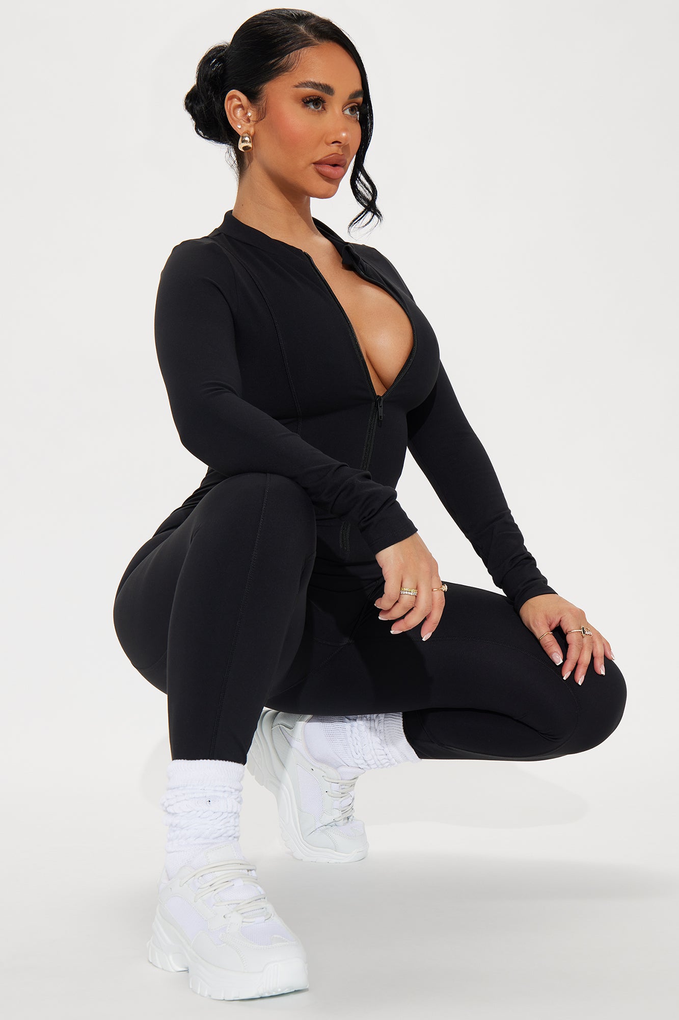 In Alignment Super Soft Active Jumpsuit - Black - Image 5