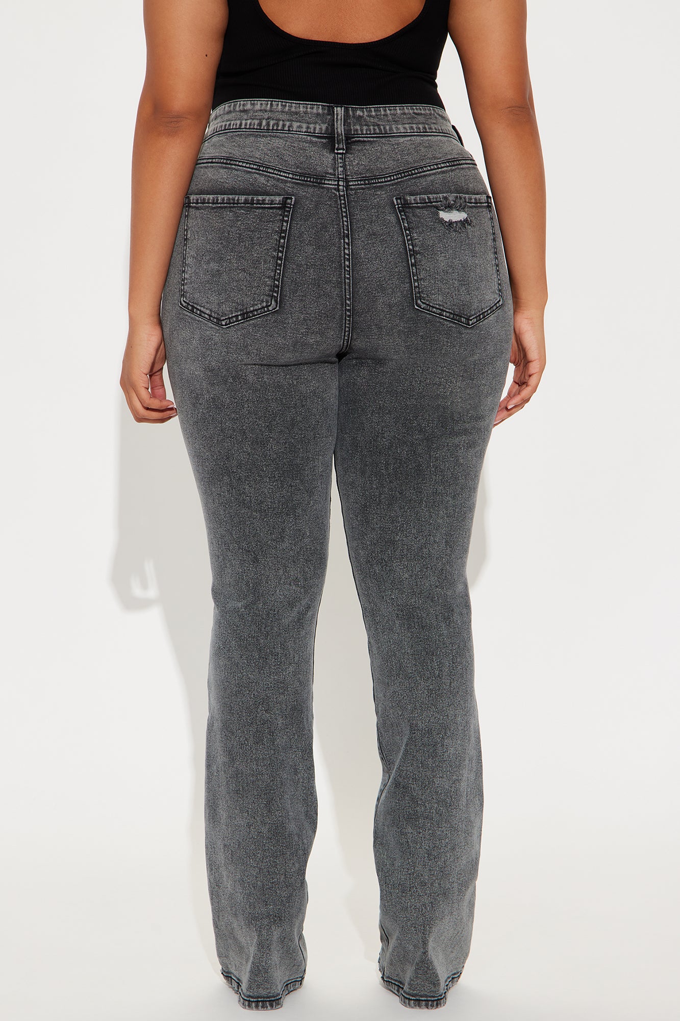 Babetown Bootcut Jeans - Grey - Image 6