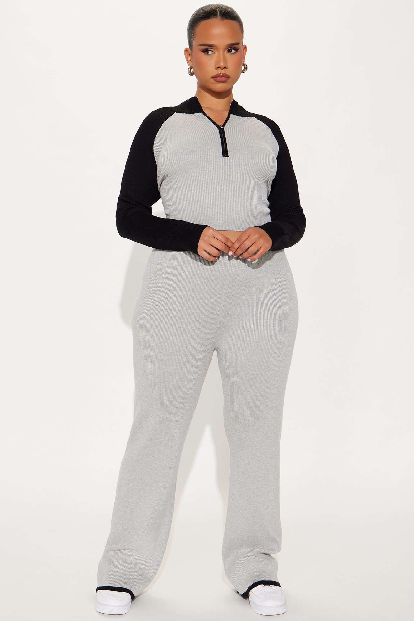 Alizha Sweater Pant Set - Grey/combo - Image 5