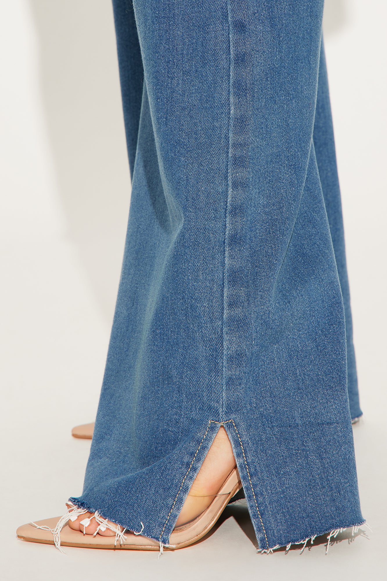 Tall Doubling Down Ripped Flare Jeans - Medium Wash - Image 8
