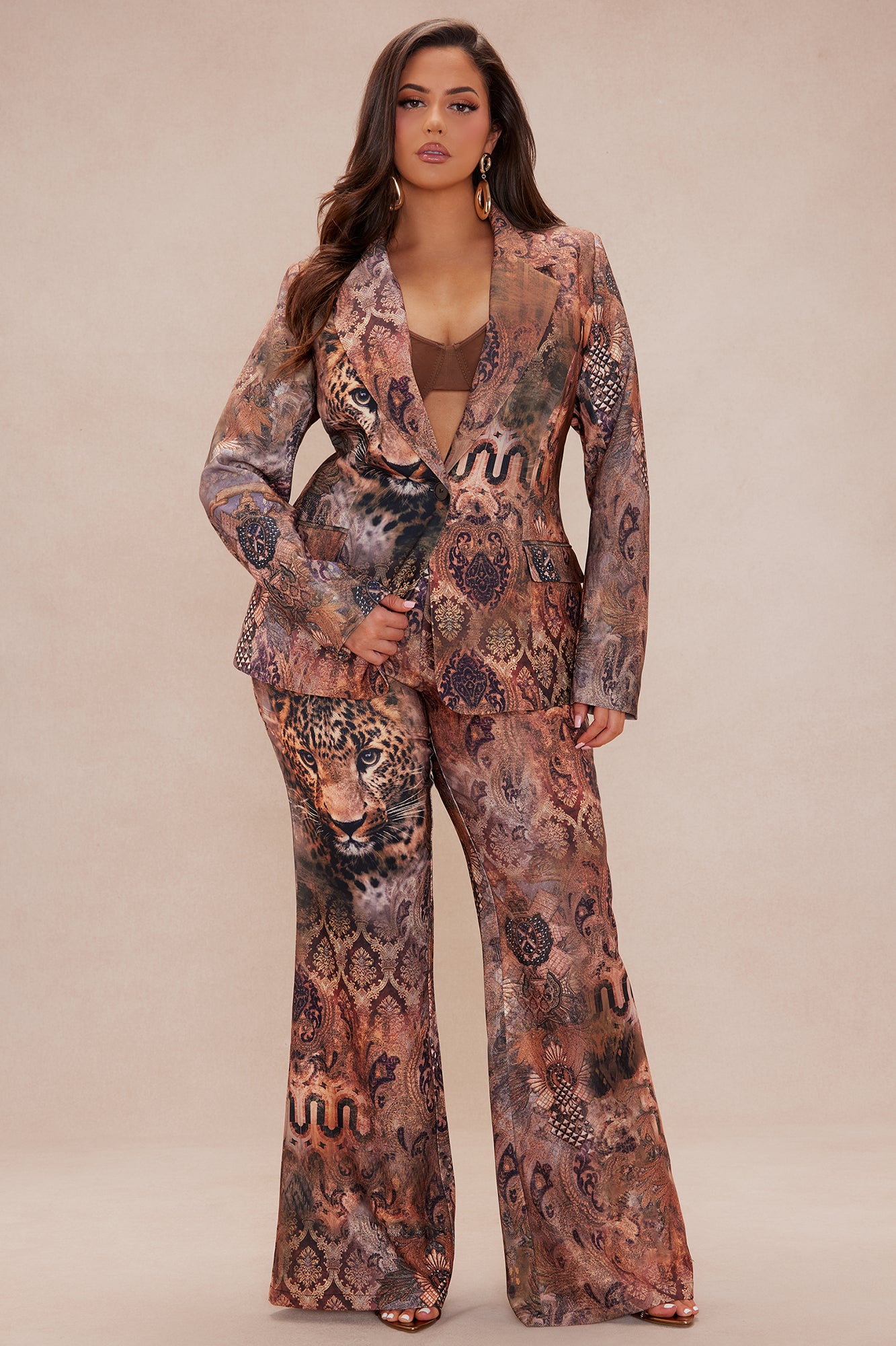 Exotic Suit Set - Brown Combo - Image 5