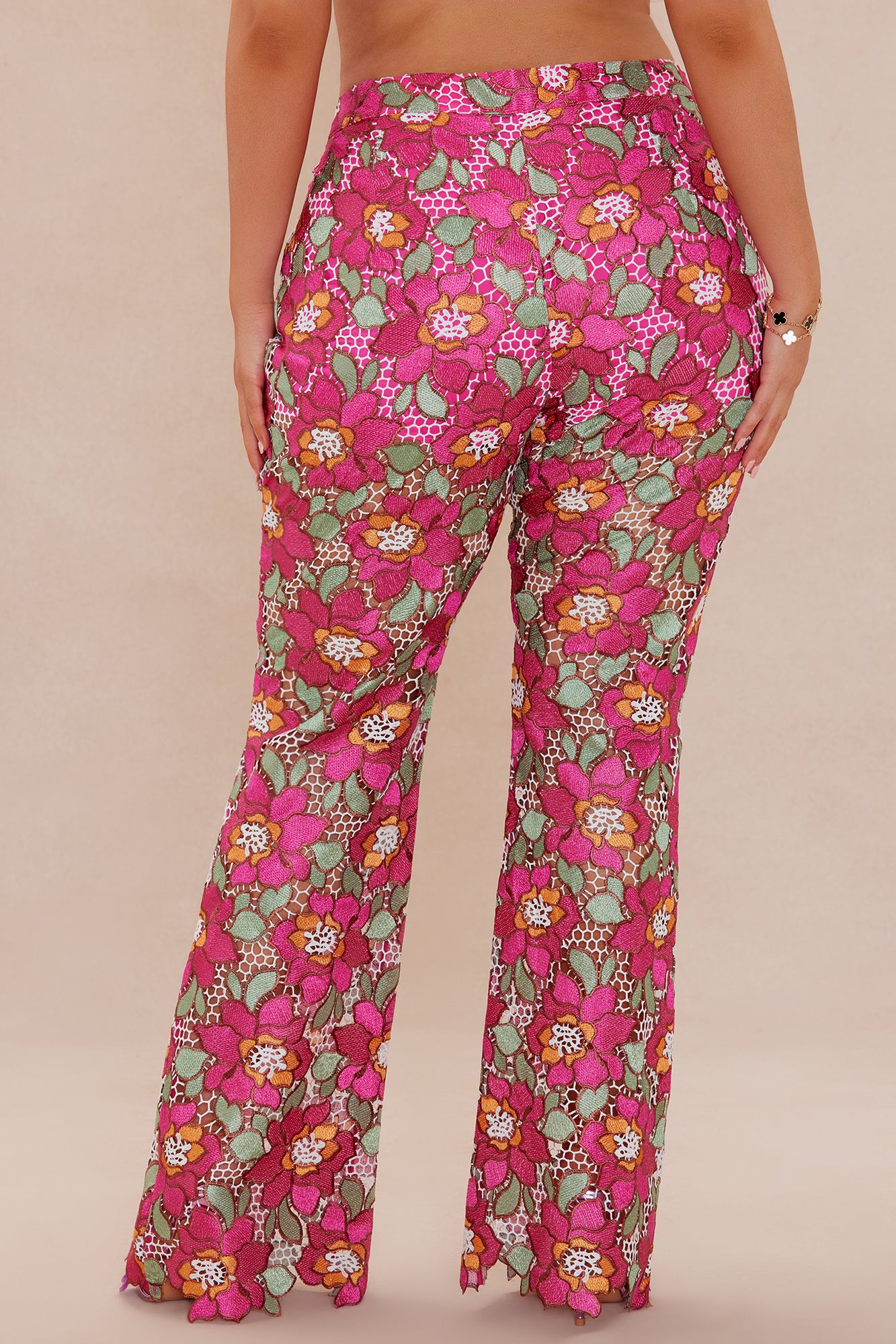 Maura Embroidered Pant - Pink/combo - Image 8