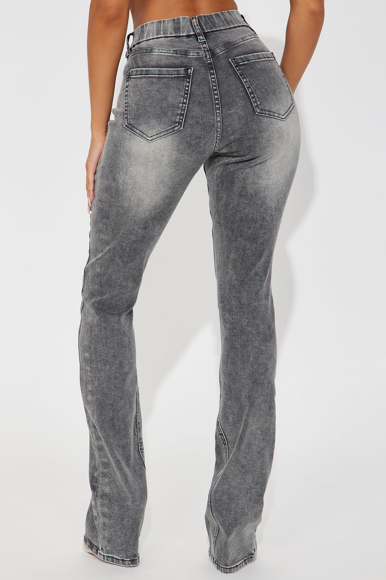 Tall She Stands Out Tummy Control Bootcut Jeans - Grey - Image 3