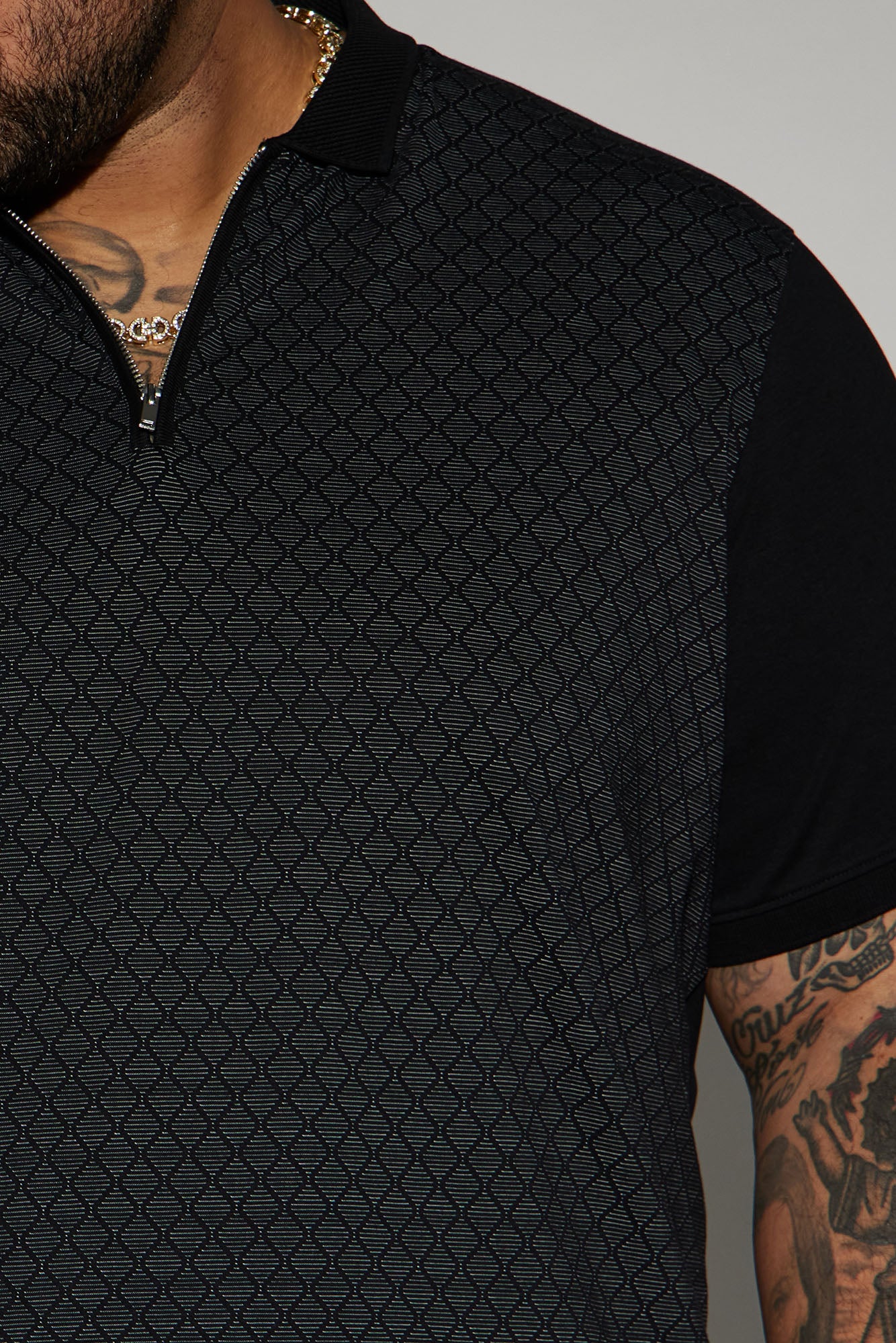 Bogey Short Sleeve Polo - Black - Image 7