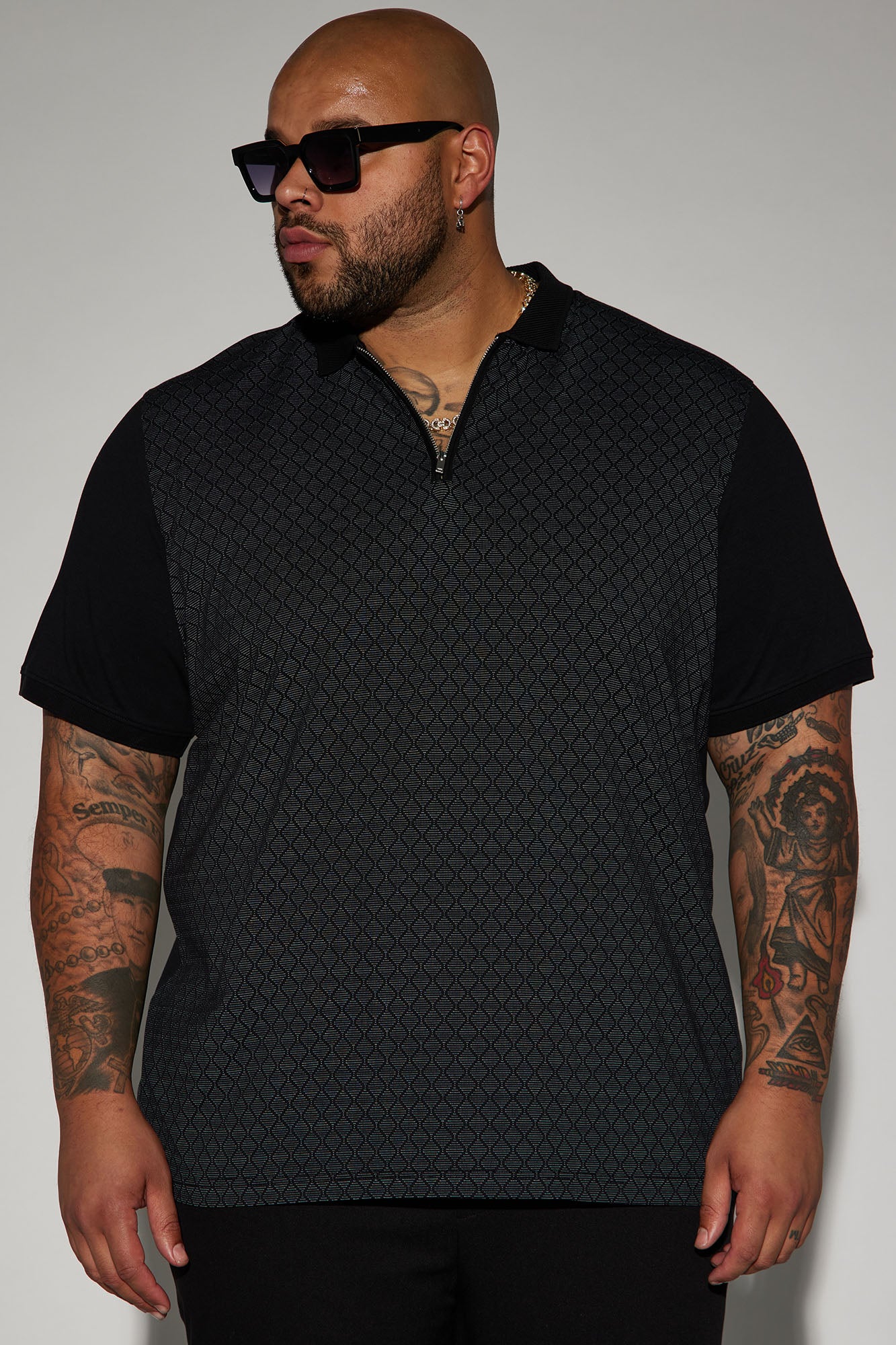 Bogey Short Sleeve Polo - Black - Image 4