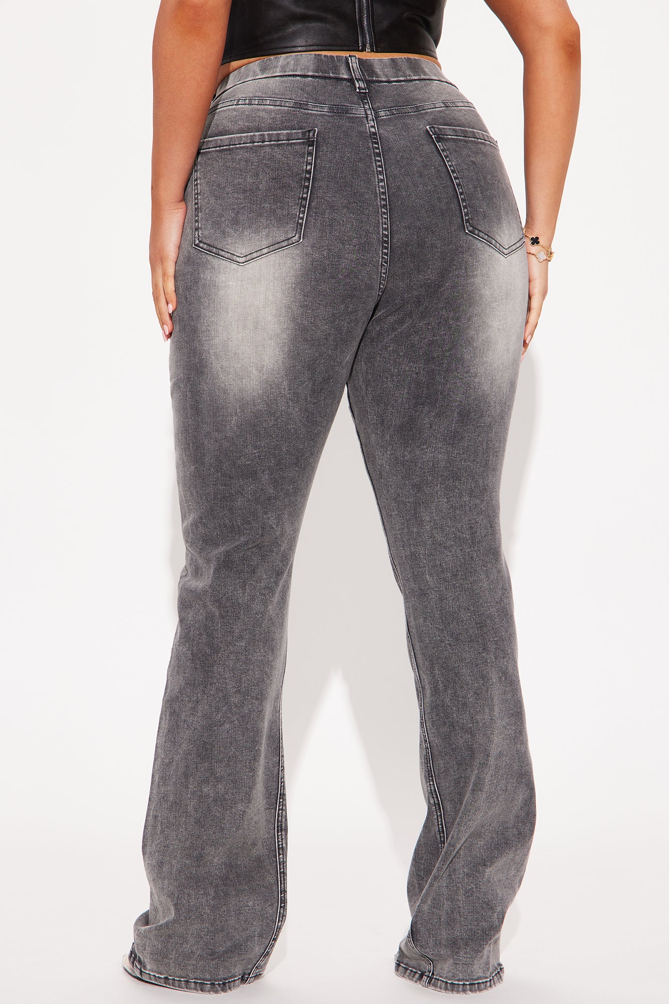 Tall She Stands Out Tummy Control Bootcut Jeans - Grey - Image 6