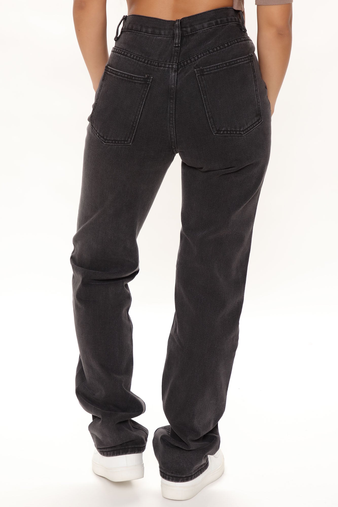 Tall Get It Straight Slouch Fit Jeans - Black - Image 4