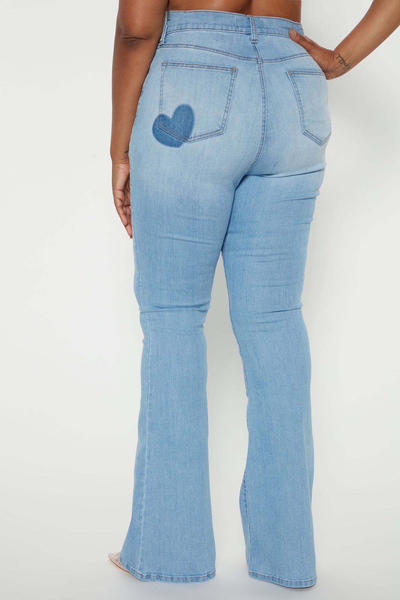 Tall Dare To Flare Jeans - Medium Blue Wash - Image 5