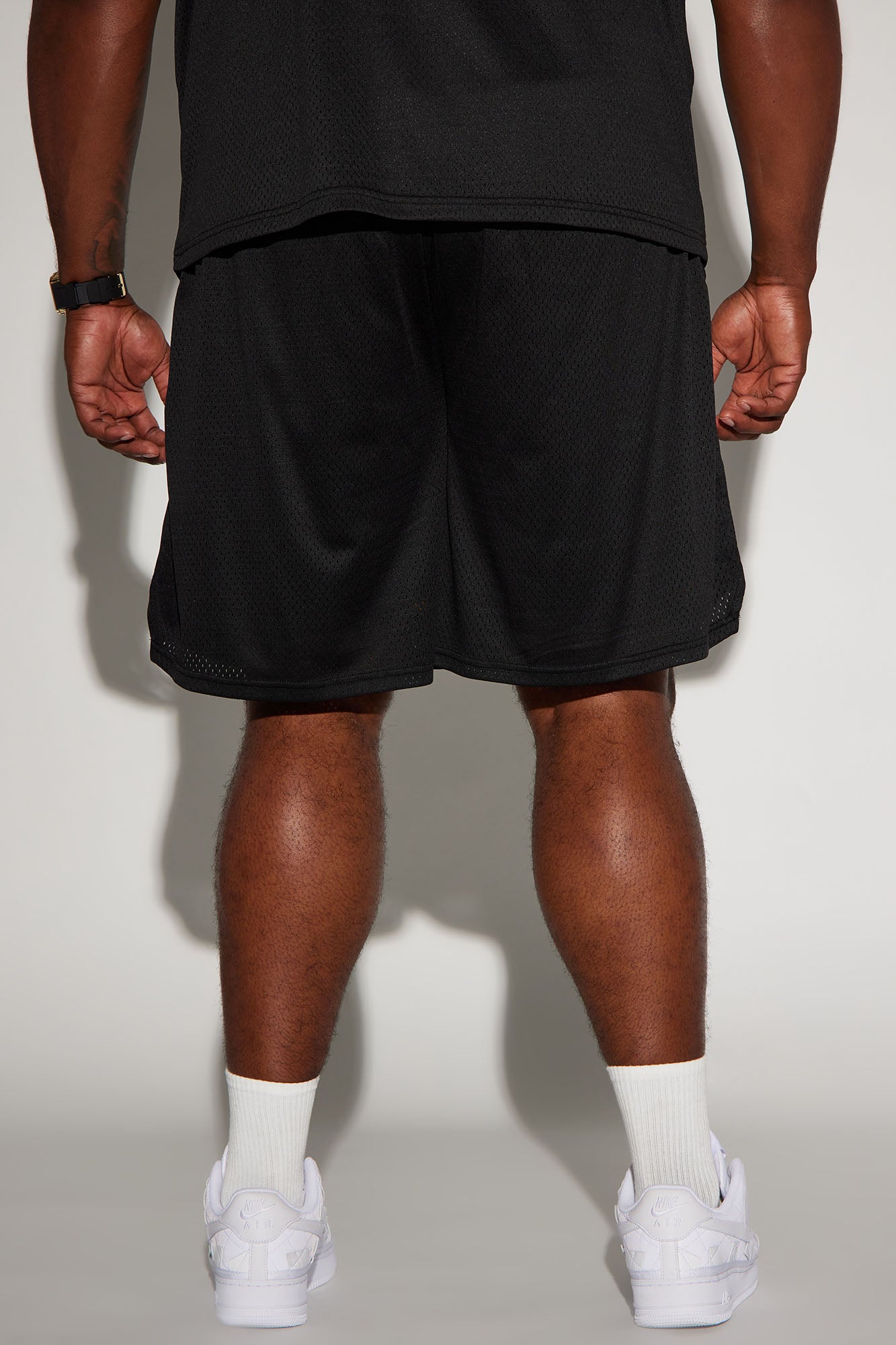 Lakers Behind The Back Mesh Shorts - Black/Yellow - Image 8