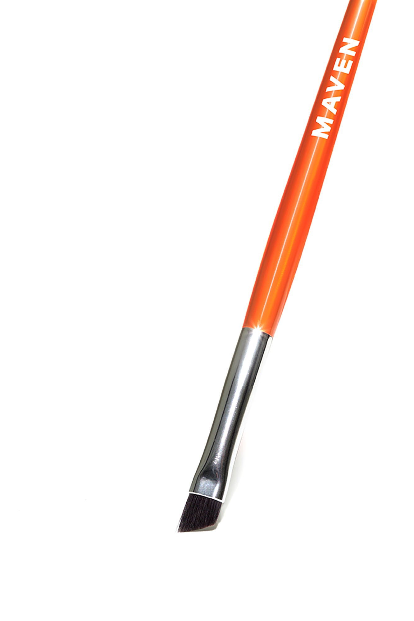 Maven Pro Artistry Angled Eyeliner Brush - Orange/Silver - Image 3