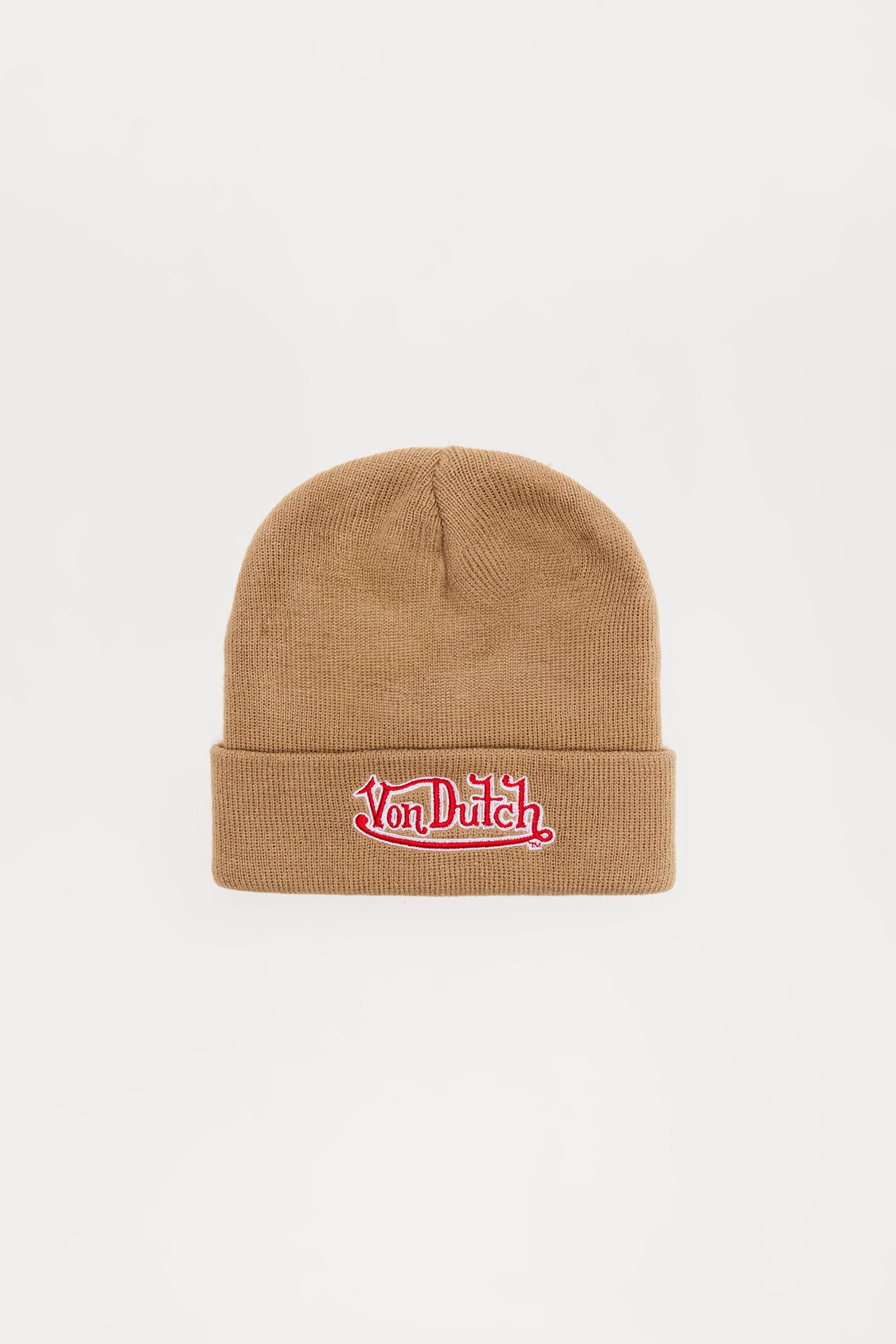 Von Dutch Black Beanie - Taupe - Image 3