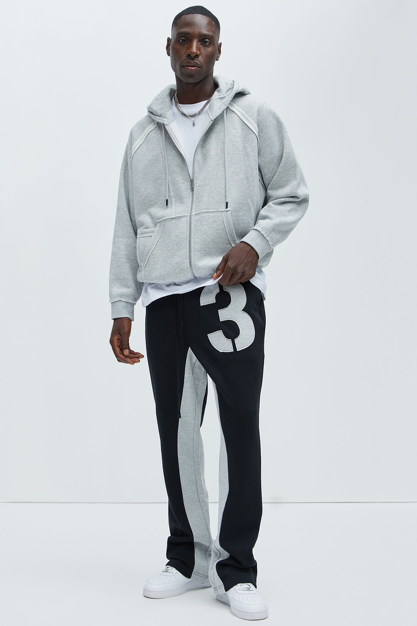 Tyson Number 3 Skinny Flare Sweatpants - Black/combo - Image 3