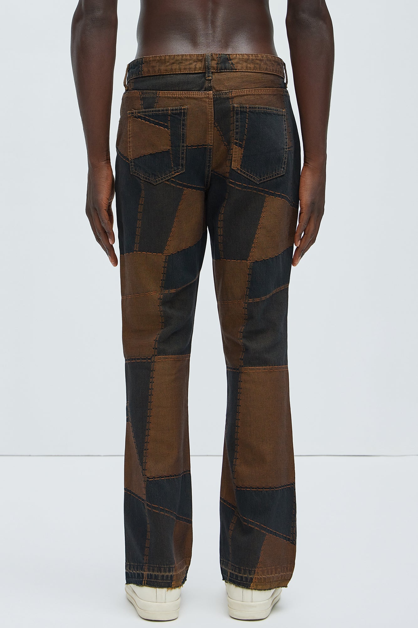 Verdugo Stacked Slim Flare Jeans - Brown/combo - Image 5