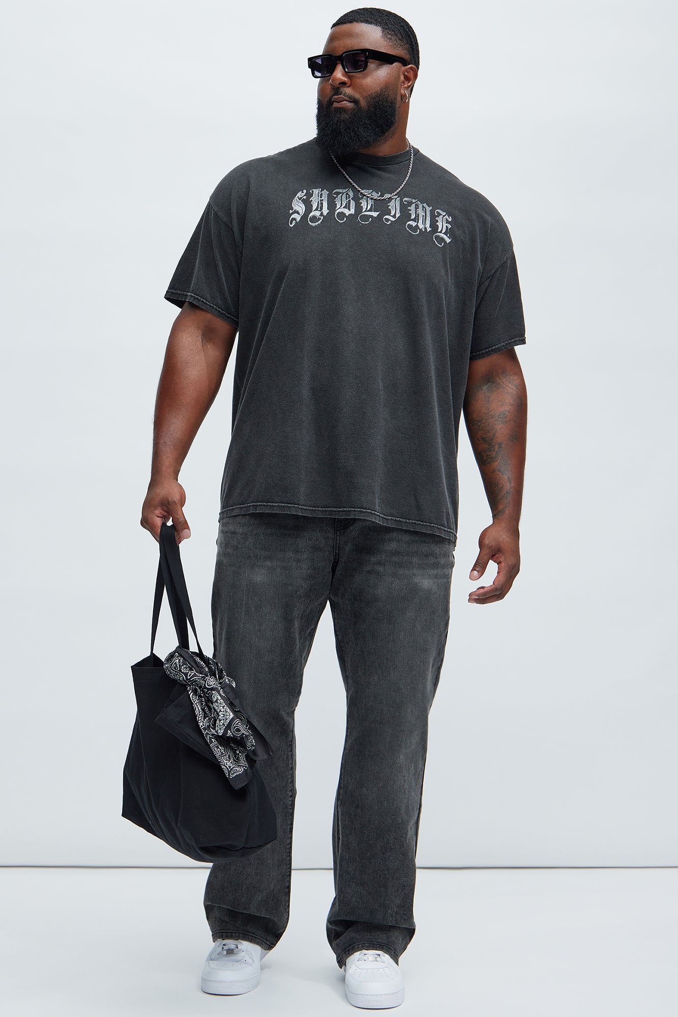 Andrew Stacked Skinny Flare Jeans - Black Wash - Image 7