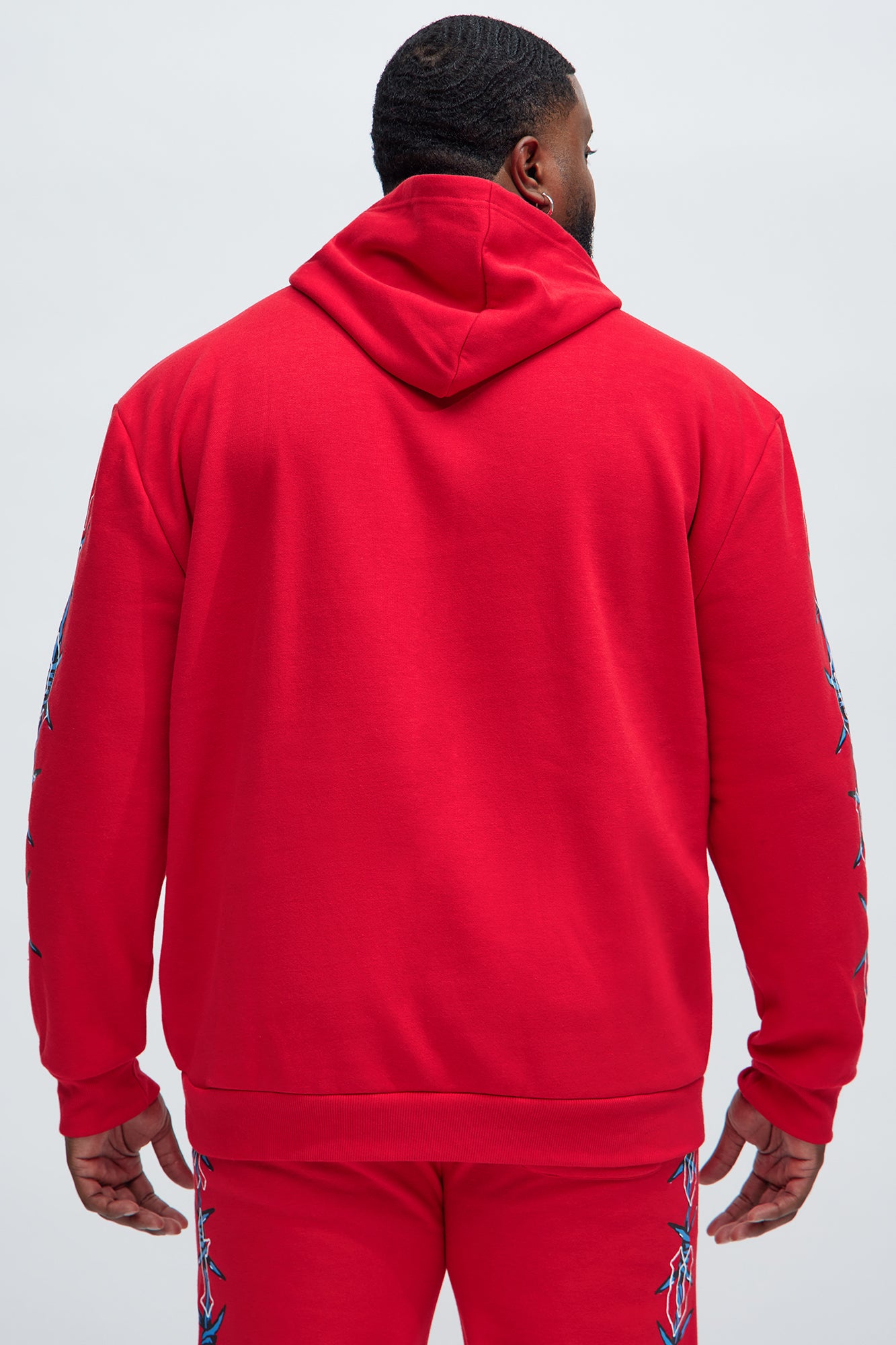 Love The Hate Hoodie - Red - Image 10